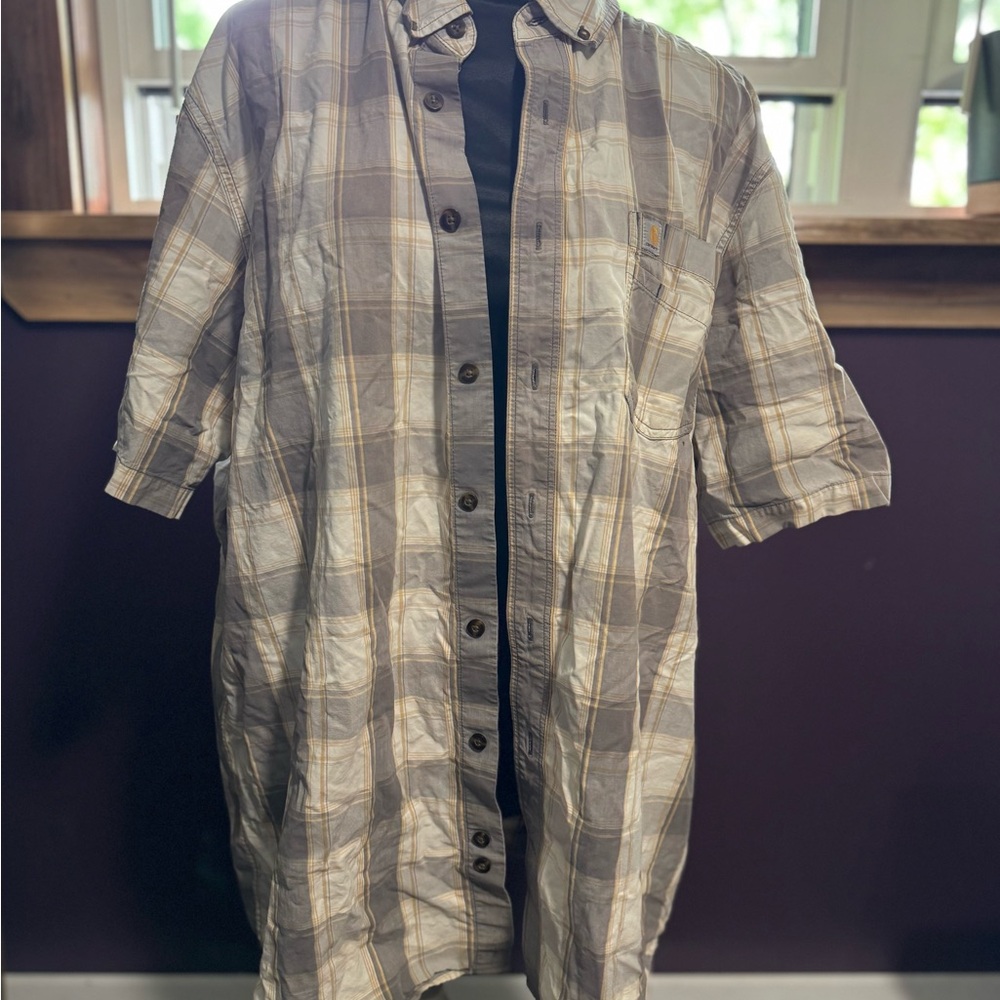 Carhartt button down tshirt
